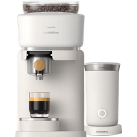 Philips Baristina BAR302/20 Wit Hout + Melkopschuimer - 6151138357321