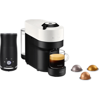 Krups Nespresso Vertuo Pop XN9201 Coconut White + Pierre Melkopschuimer - 6151129667668