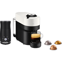 Krups Nespresso Vertuo Pop XN9201 Coconut White + Pierre Melkopschuimer - 6151129667668