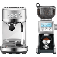 Sage the Bambino Plus Stainless Steel + Koffiemolen - 7423404075024