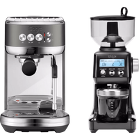 Sage The Bambino Plus Black Stainless + Koffiemolen - 7423422851815